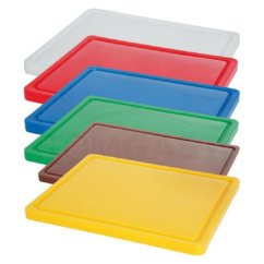 Deska krájecí s drážkou 500 × 300 × 15 mm, různé barvy