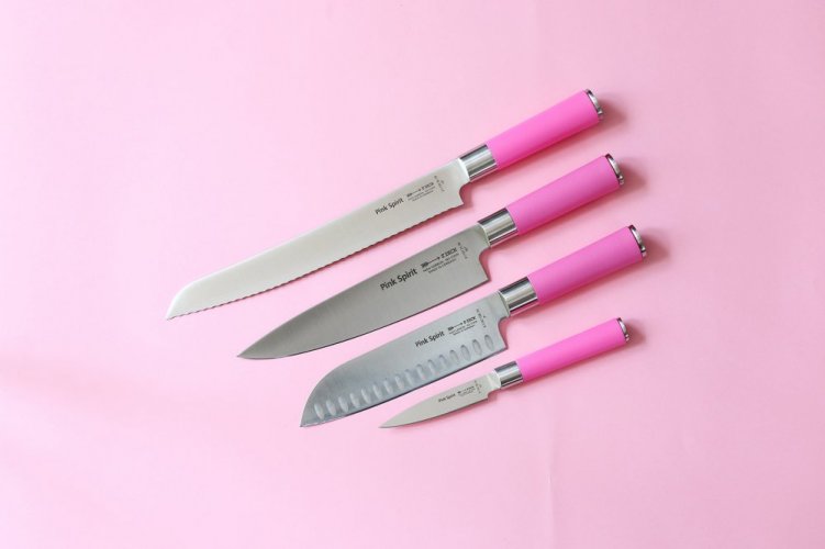 Magnetický stojan Dick na nože s noži ze série Pink Spirit DICK