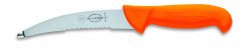 Nůž na vnitřnosti s částečně zubatým ostřím, oranžový, v délce 15 cm DICK