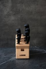 Dřevěný blok/stojan na nože s lisovanými noži Dick ze série ProDynamic