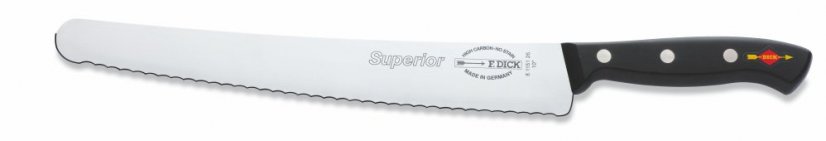 Víceúčelový nůž Dick s vlnitým výbrusem v délce 26 cm