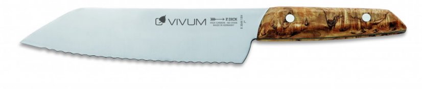 Nůž s vlnitým výbrusem ze série VIVUM v délce 18 cm