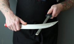 Ocílka DICK DIAMANT plochá 25 cm - černo/třpytivá