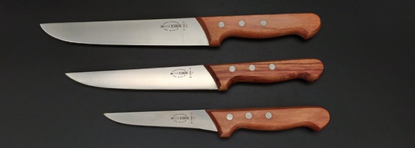 Sada 3 nožů se dřevěnou rukojetí 18 cm, 13 cm a 21 cm F. Dick