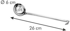 Naběračka nerez monoblok 6 cm 0.05 l