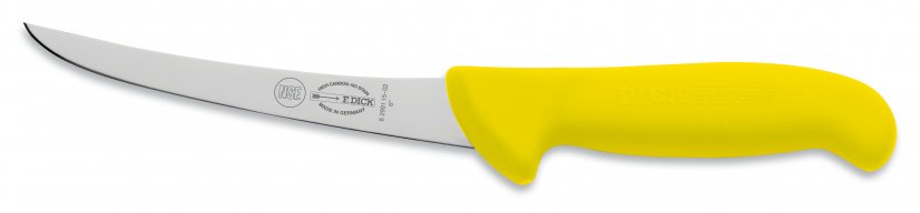 Vykosťovací nůž se zahnutou čepelí, neohebný v délce 15 cm DICK