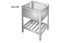 MYCÍ DŘEZ MD1VVR - S ROŠROVOU POLICÍ 600x600mm s vanou 400x400x250mm