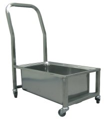 VOZÍK KE KOTLI A PÁNVÍM S MADLEM VÝŠKA VOZÍKU BEZ MADLA 275 MM