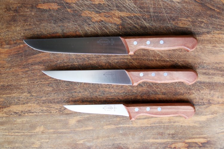 Sada 3 nožů se dřevěnou rukojetí 18 cm, 13 cm a 21 cm F. Dick