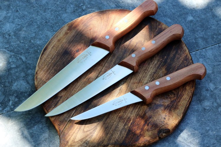 Sada 3 nožů se dřevěnou rukojetí 18 cm, 13 cm a 21 cm F. Dick