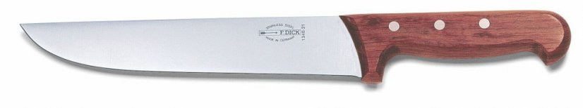 Blokový nůž se dřevěnou rukojetí v délce 21 cm F. Dick