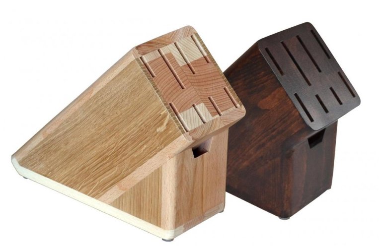 Box na nože světlý,tmavý 8237 - Barva: Hnědá