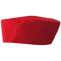 Kuchařská - řeznická čepice – lodička červená