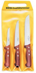 Sada 3 nožů se dřevěnou rukojetí 18 cm, 13 cm a 21 cm F. Dick
