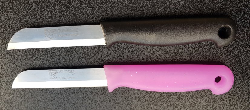 Nůž na zeleninu a ovoce SOLINGEN 7 cm .Sada 2 kusy 1 růžový+1 růžový