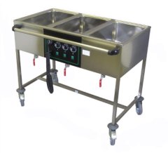 VOZÍK EKG 3/III L ECO BOČNÍ OVLÁDÁNÍ, S TRNOŽÍ