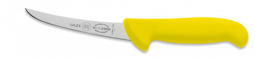 Vykosťovací nůž se zahnutou čepelí, poloohebný v délce 13 cm DICK