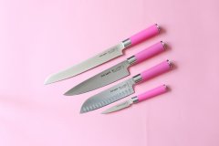 Santoku se speciálním výbrusem Dick ze série PINK SPIRIT v délce 18 cm