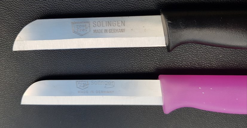 Nůž na zeleninu a ovoce SOLINGEN 7 cm .Sada 2 kusy 1 růžový+1 růžový