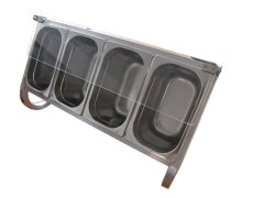 ZPP-4 HZ ZÁSOBNÍK PŘÍBORŮ STOLNÍ S 1/2 PLEXI